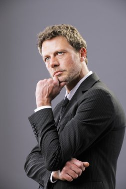 iş adamı, düşünüyor