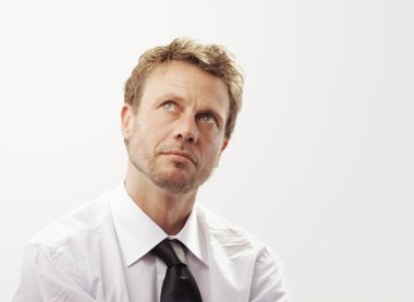 iş adamı, düşünüyor