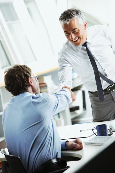 Businessmen shaking hands — Stock Photo, Image