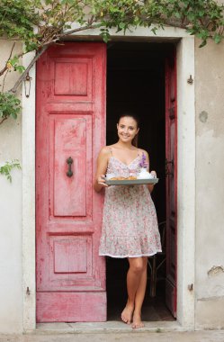 açık havada kahvaltı