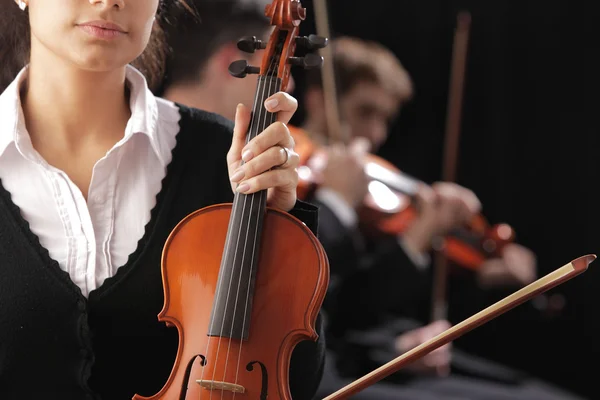 Mujer violinista — Foto de Stock