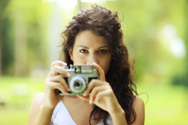 Tomando fotos — Foto de Stock