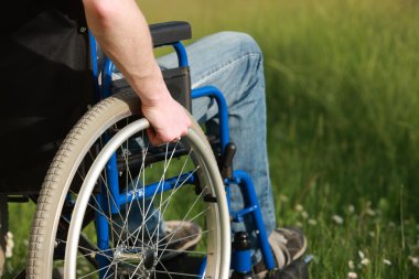 Man in a wheelchair clipart