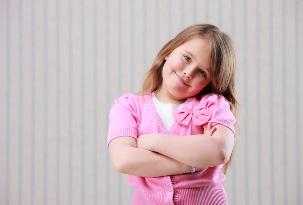 Portrait of a little beautiful girl — Stock Photo, Image