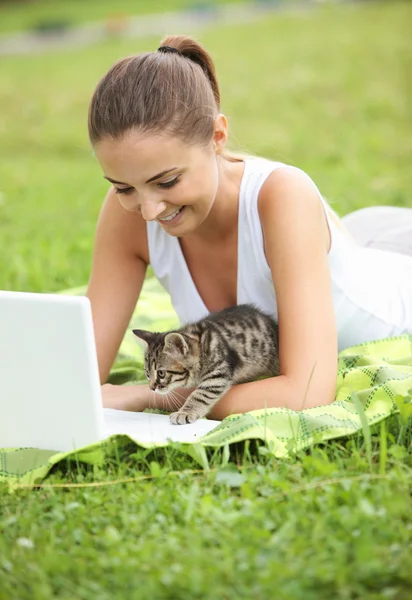 Lustige Katze — Stockfoto