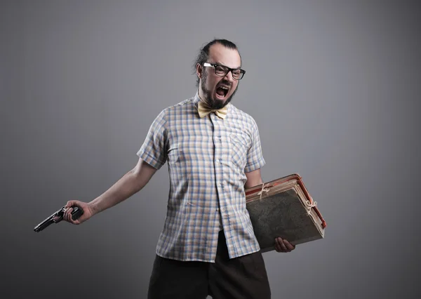 Verrückter Büroarbeiter — Stockfoto