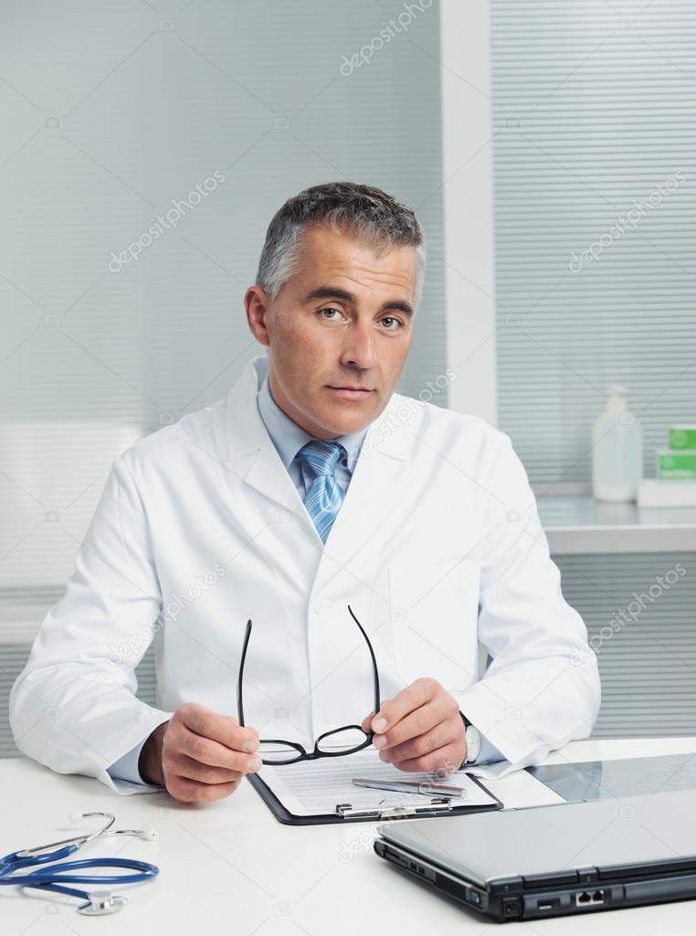 Portrait of a handsome doctor