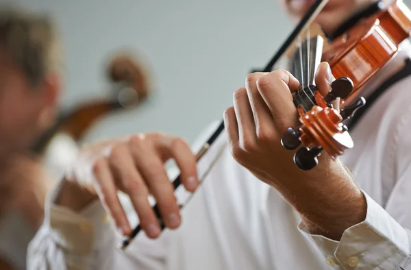 Violinista y violonchelista — Foto de Stock