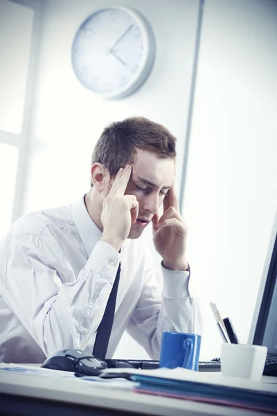 Stressed out businessman — Stock Photo, Image