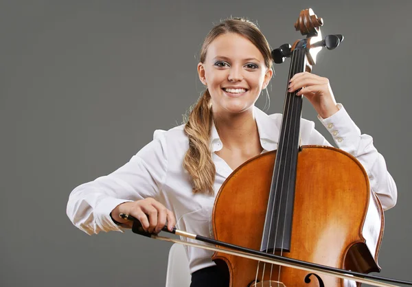 Beautiful cellist — Stock Photo, Image