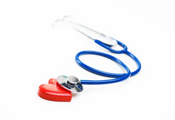 Stethoscope and heart shaped object — Stock Photo, Image