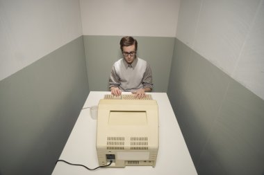 bilgisayarda Vintage nerd