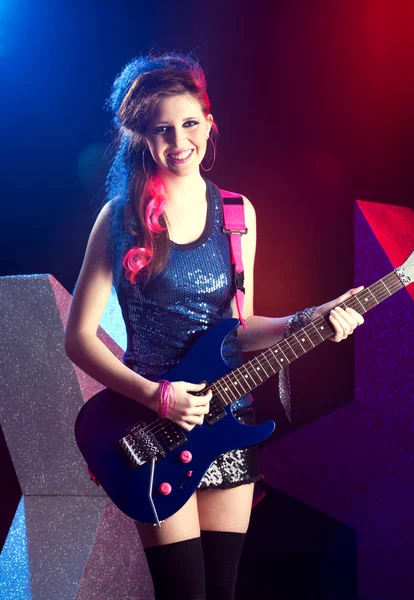 Teenie-Star auf der Bühne — Stockfoto