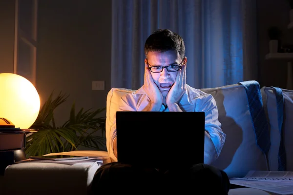 Bad news late at night — Stock Photo, Image