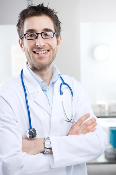 Médico sorridente close-up — Fotografia de Stock