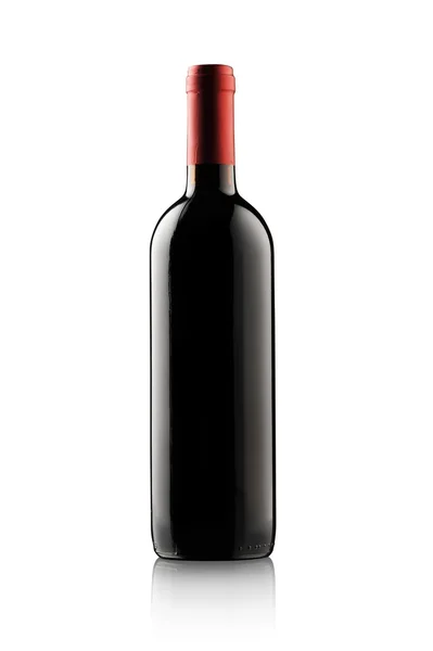 Червоний пляшку вина — стокове фото