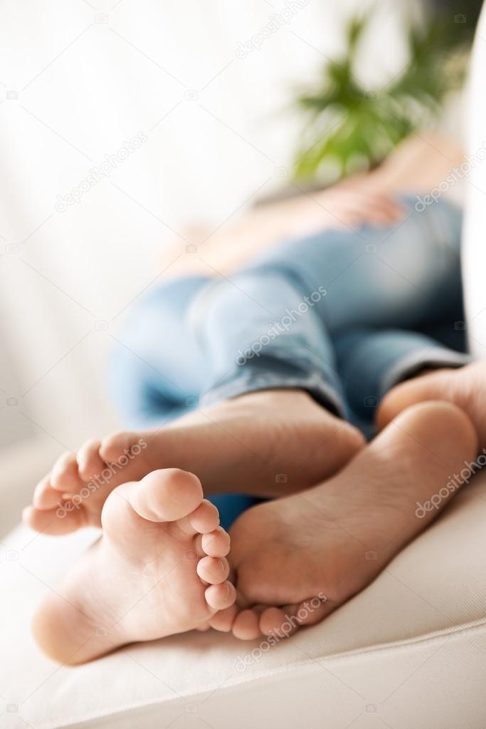 Lesbian Footsie