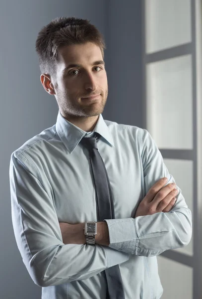 Attractive businessman posing — Stock Photo, Image