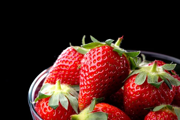 Delicious strawberries in a bowl — Stock Photo, Image