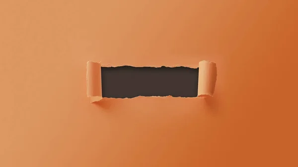 Kolorowy Papier Podarty Puste Miejsce Kopiowania Prostokątnym Otworze — Zdjęcie stockowe