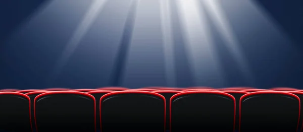 Cinema Seats Movie Theater Blank Copy Space Movies Entertainment Concept — Foto de Stock