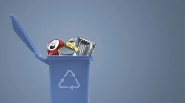 ゴミは金属廃棄物 リサイクル 分別収集の概念に満ちています — ストック写真