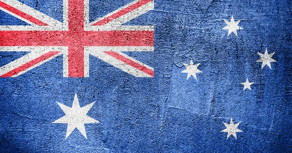 オーストラリアのグランジの旗の背景 — ストック写真