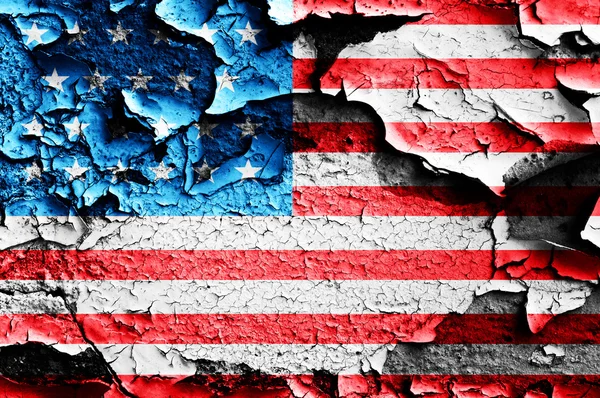 Grunge USA flag theme background and texture — Stock Photo, Image