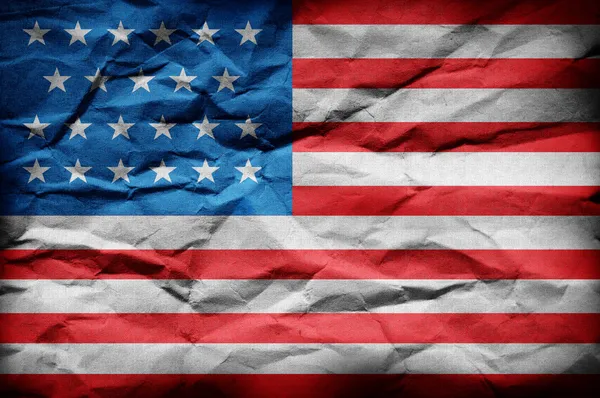 Grunge Amerikaanse vlag — Stockfoto