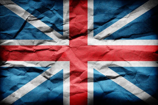 Grunge Paper Flagge von England — Stockfoto