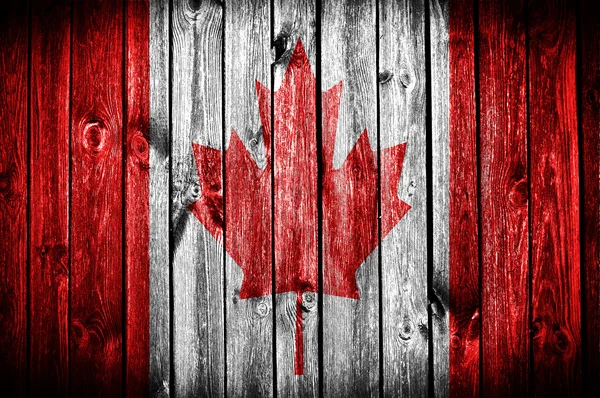 Kanadyjska flaga malowane — Zdjęcie stockowe