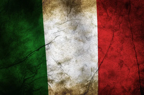 Grunge Drapeau de l'Italie — Photo