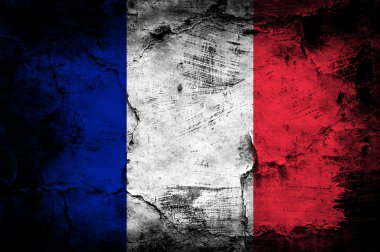 Grunge Fransız Bayrağı