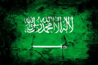 Grunge flag of Saudi Arabia clipart