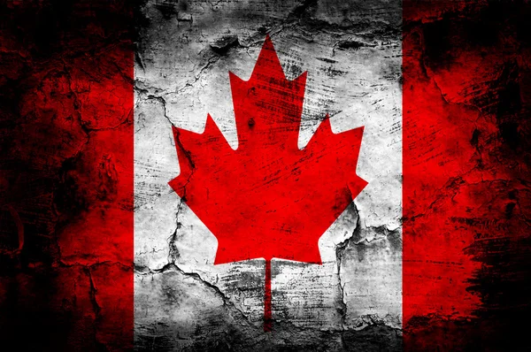 Grunge flag of Canada — Stock Photo, Image