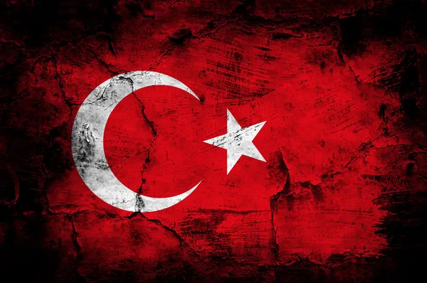 Grunge flag of Turkey — Stock Photo, Image