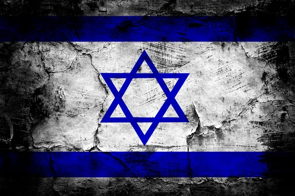 Izraelská vlajka grunge — Stock fotografie