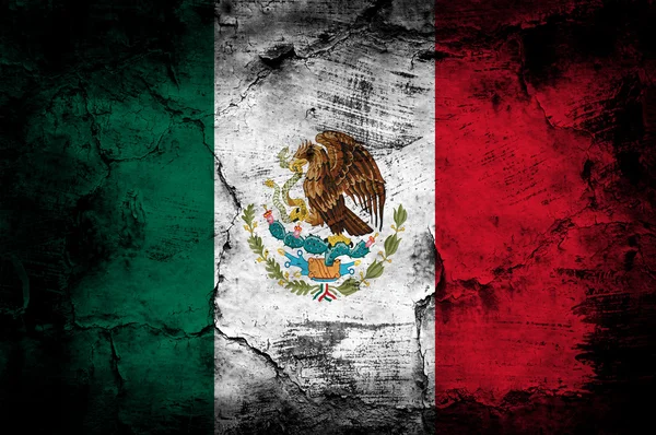 Bandera grunge de México —  Fotos de Stock