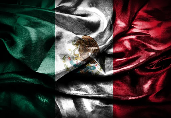Stof vlag van mexico — Stockfoto