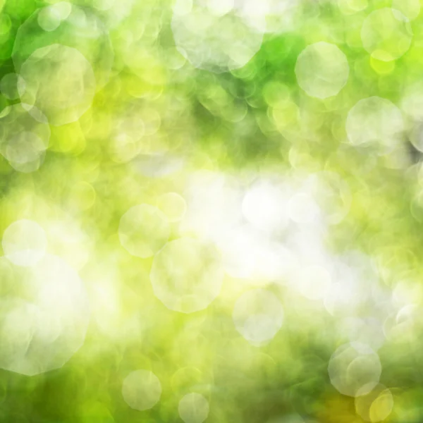 Abstract achtergrond groen bokeh cirkels — Stockfoto