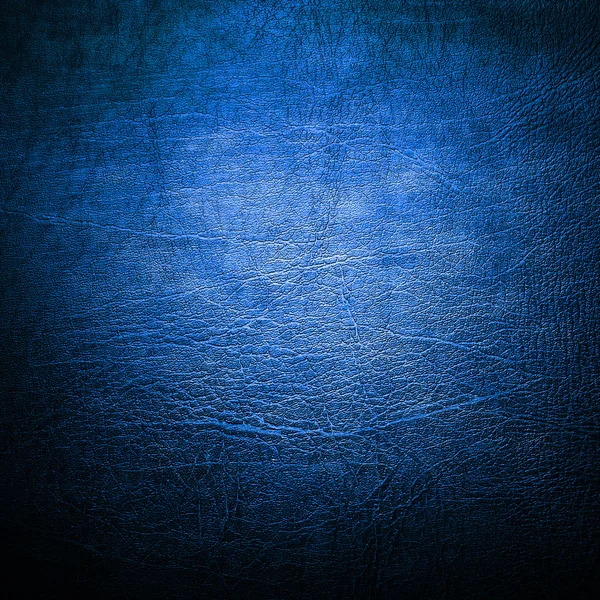 Texture cuir bleu — Photo