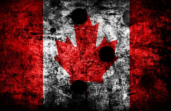 Bandeira Grunge do Canadá — Fotografia de Stock