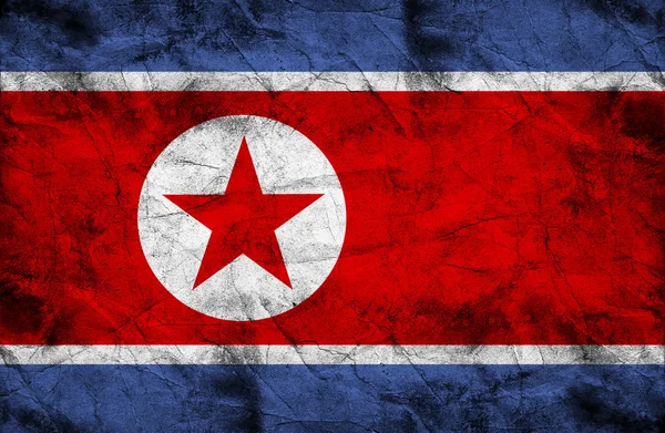 Nordkorea flagga — Stockfoto