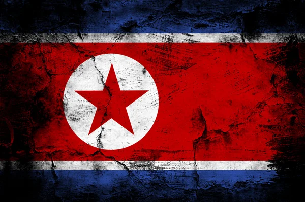 Nordkorea flagga — Stockfoto