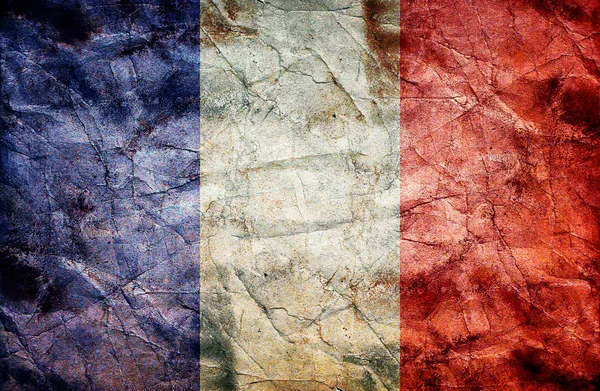 Vintage vlag van Frankrijk — Stockfoto
