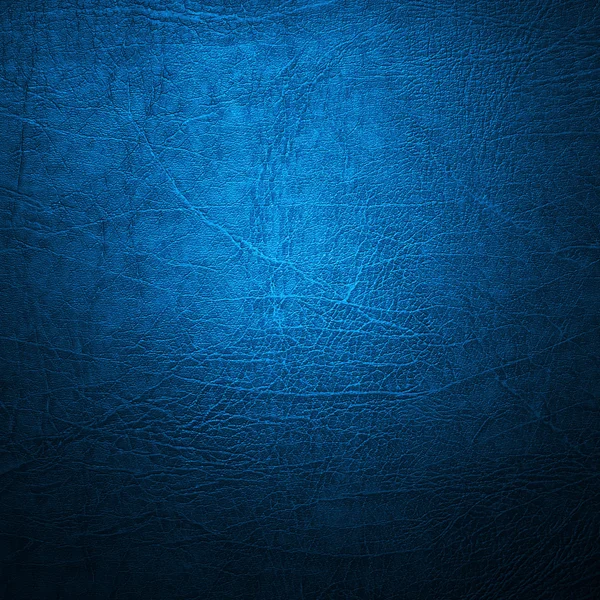 Blue leather texture or background close up — Stock Photo, Image