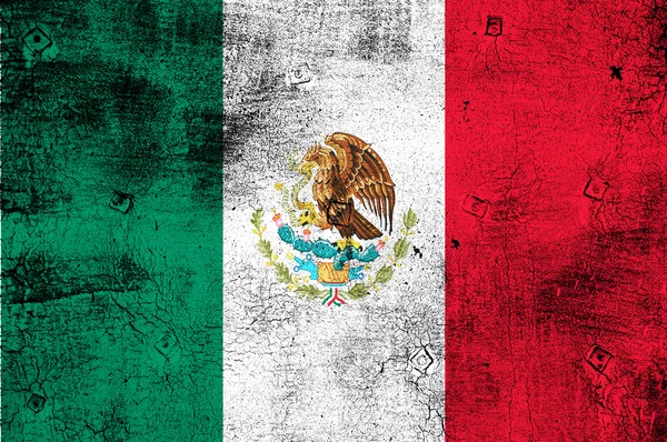 Bandera grunge de México —  Fotos de Stock