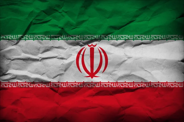 Grunge vlag van iran — Stockfoto