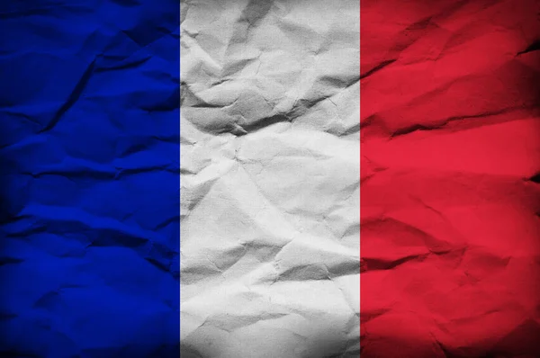Grunge Vlag van Frankrijk — Stockfoto
