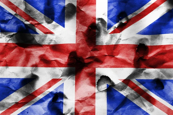 Britská vlajka grunge — Stock fotografie